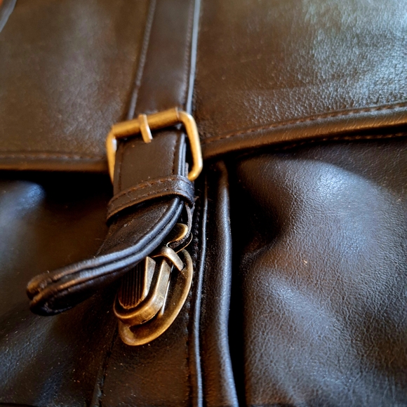 Vintage Bill Blass Black Leather Briefcase Bag 12x16 Very Good Condition - Picture 5 of 5